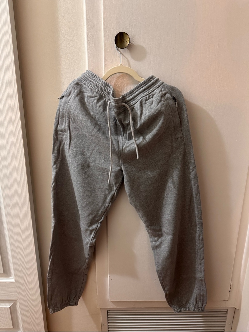 Classic Gray Women's Sweatpants with Drawstring Waist